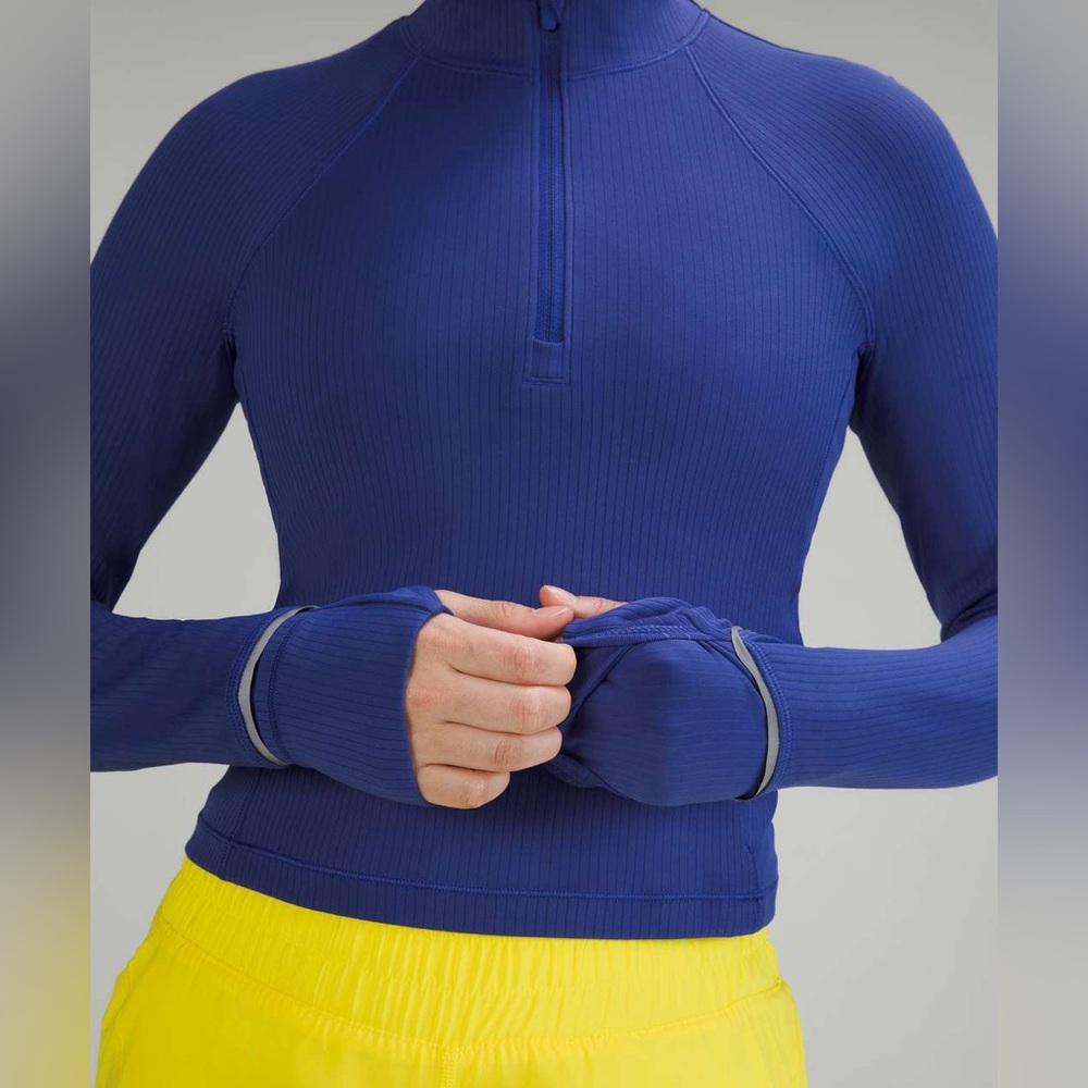 Lululemon Its Rulu Run Cropped Half Zip *Ribbed
Psychic Size 8